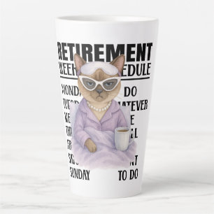 Cat retirement themed for Cat lovers Latte Mug