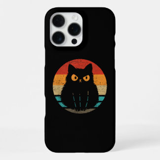 Cat Retro Style Vintage T-Shirt for Men Women Kids iPhone 16 Pro Max Case