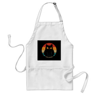 Cat Retro Style Vintage T-Shirt for Men Women Kids Standard Apron