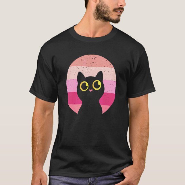 Cat Retro T-Shirt (Front)