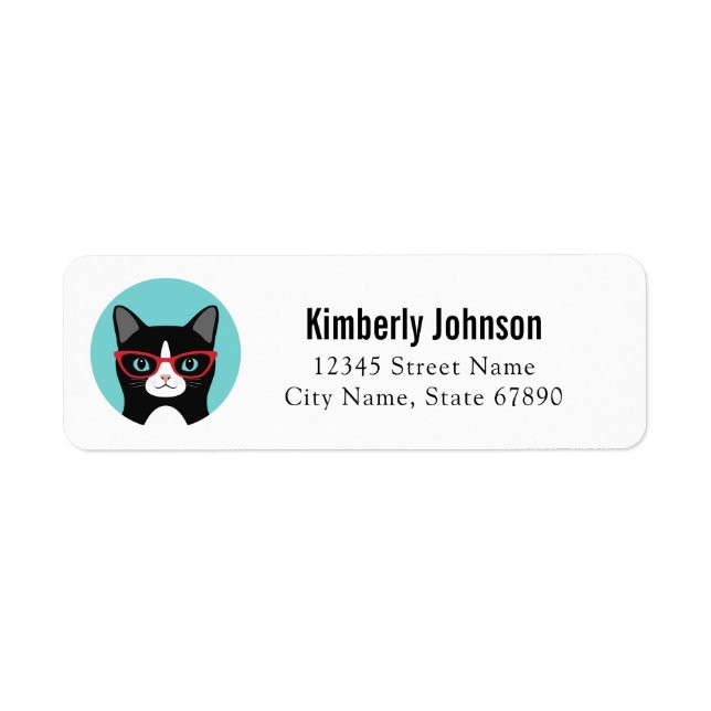 Cat Return Address Labels (Front)