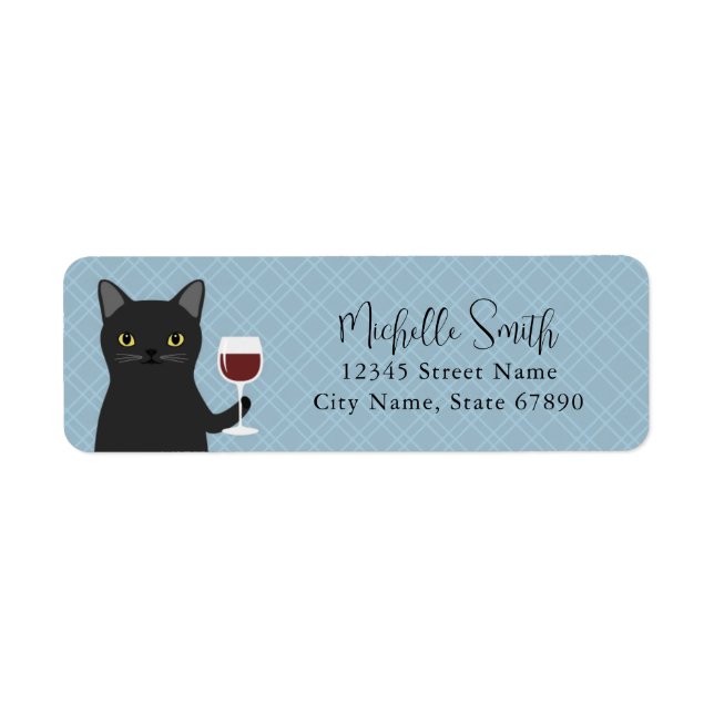 Cat Return Address Labels (Front)