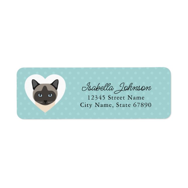 Cat Return Address Labels (Front)