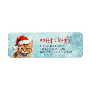 Cat Return Address Labels