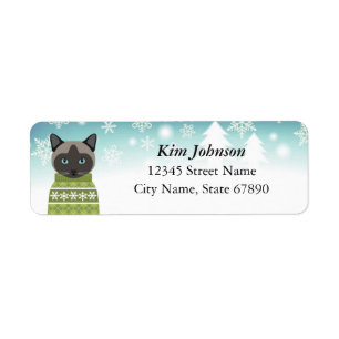 Cat Return Address Labels