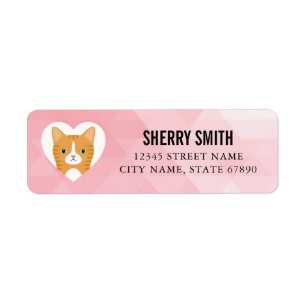 Cat Return Address Labels
