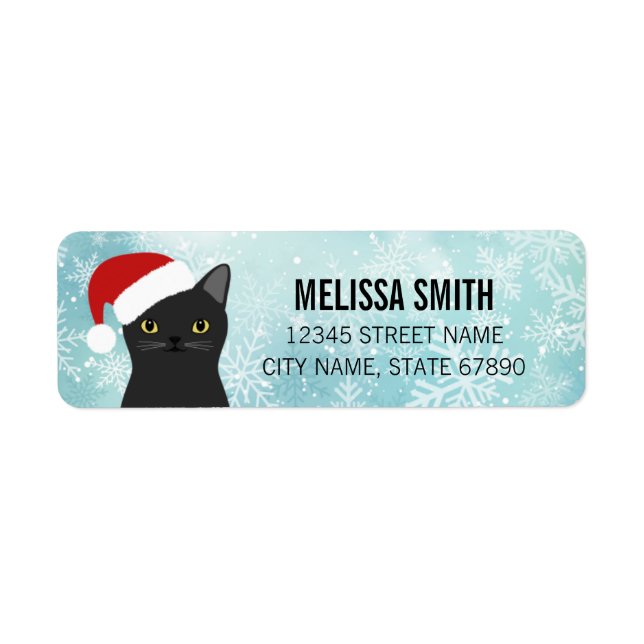 Cat Return Address Labels (Front)