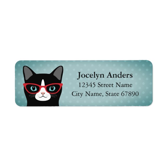 Cat Return Address Labels (Front)