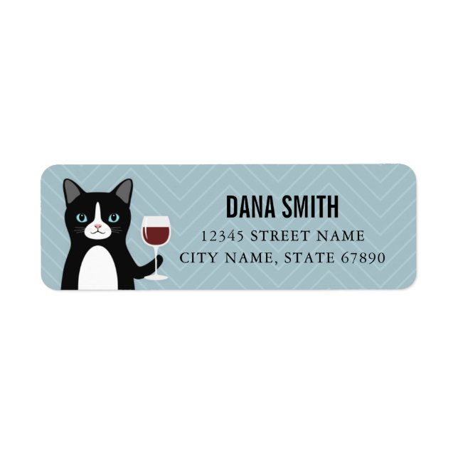 Cat Return Address Labels (Front)