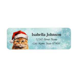 Cat Return Address Labels
