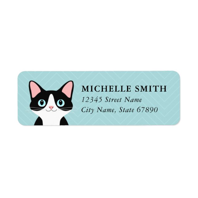 Cat Return Address Labels (Front)