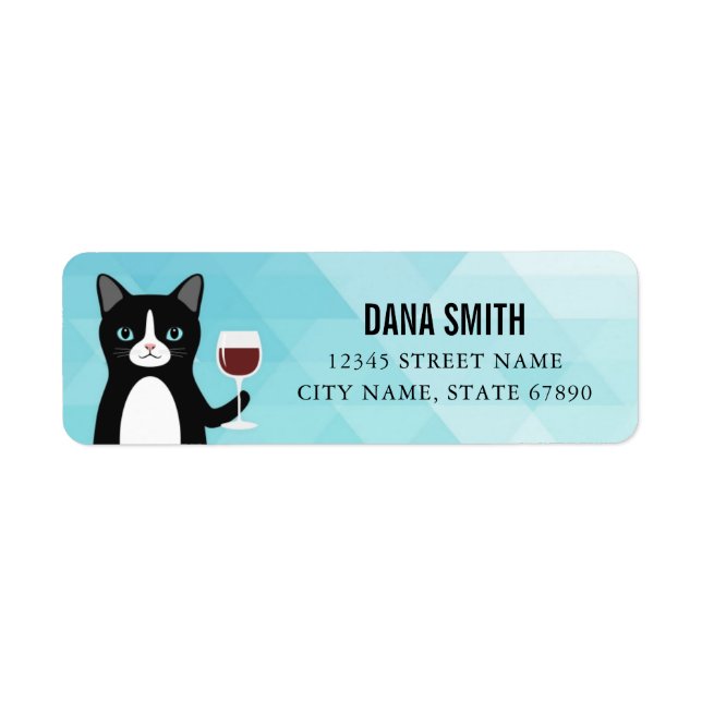 Cat Return Address Labels (Front)