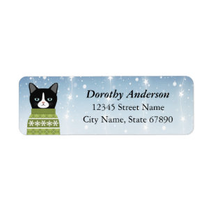 Cat Return Address Labels