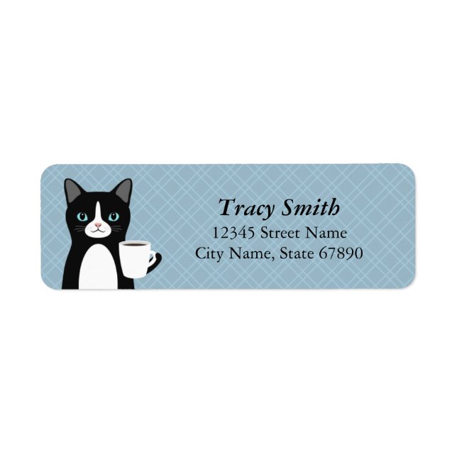 Cat Return Address Labels (Front)