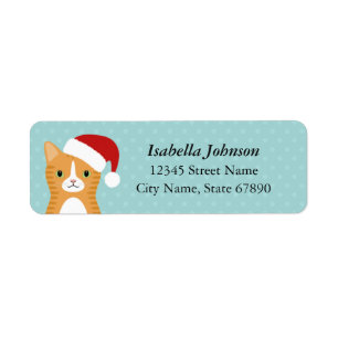 Cat Return Address Labels