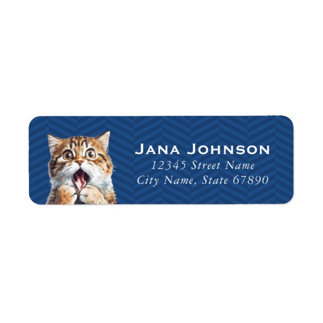 Cat Return Address Labels (Front)