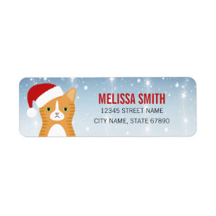 Cat Return Address Labels