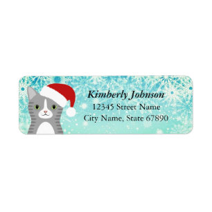 Cat Return Address Labels