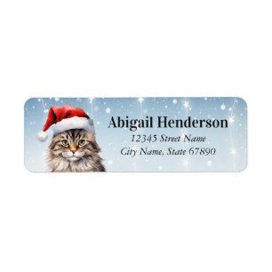 Cat Return Address Labels