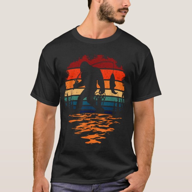 Cat rides fish in blue sky T-Shirt (Front)