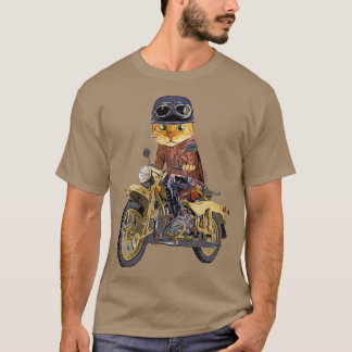 Cat riding motorcycle  T-Shirt