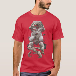 Cat Riding Tortoise T-Shirt