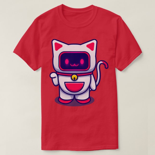 Cat Robot T-Shirt (Design Front)