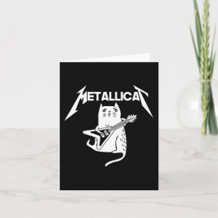 Cat Rock Band Guitar Fun Christmas Gift Card