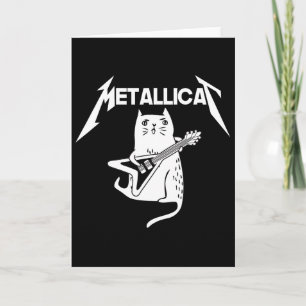 Cat Rock Bynd Guitar Fun Christmas Gift  Card