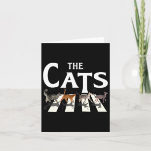 Cat Rock Music Funny Cat Lover Gifts For Men  Card