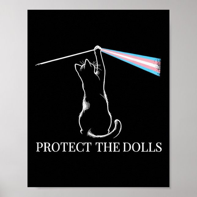 Cat Rock Music Trans Pride Protect The Dolls  Poster (Front)