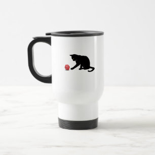 Cat Rolling Dice RPG Role Playing Games Gaming Lov Travel Mug
