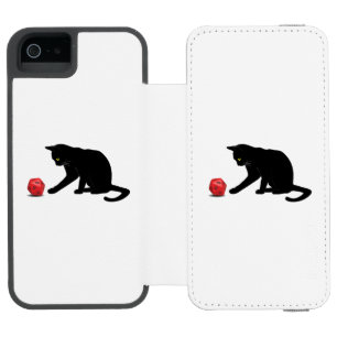 Cat Rolling Dice RPG Role Playing Games Incipio Watson™ iPhone 5 Wallet Case