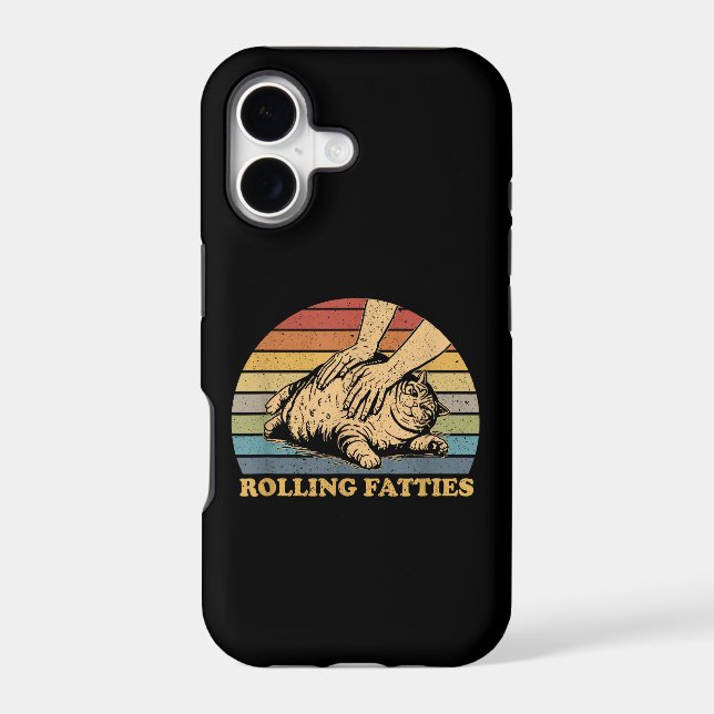 Cat Rolling Fatties Funny (Back)