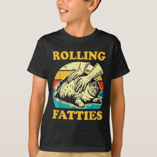 Cat Rolling Fatties Funny For Men Women  T-Shirt