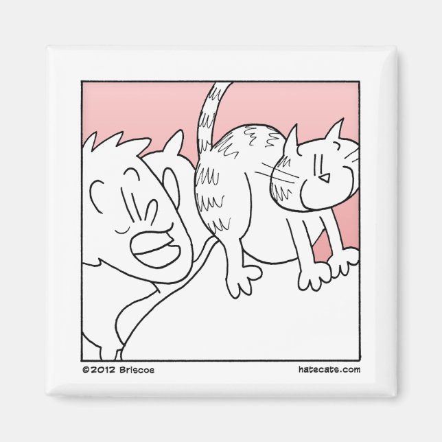 Cat Rude Awakening Magnet (Front)