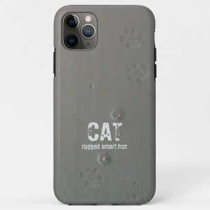 CAT rugged smart hon with cute paws Case-Mate iPhone Case
