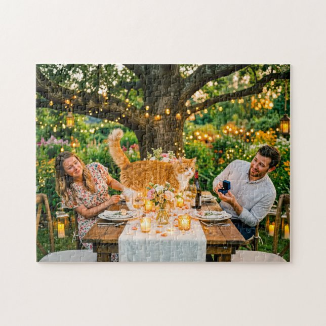 Cat Ruins Marriage Proposal Jigsaw Puzzle (Horizontal)