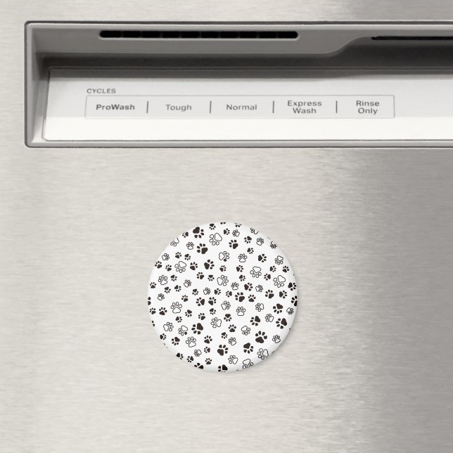 Cat’s Paws Repeated Pattern Magnet (In Situ (Dishwasher))