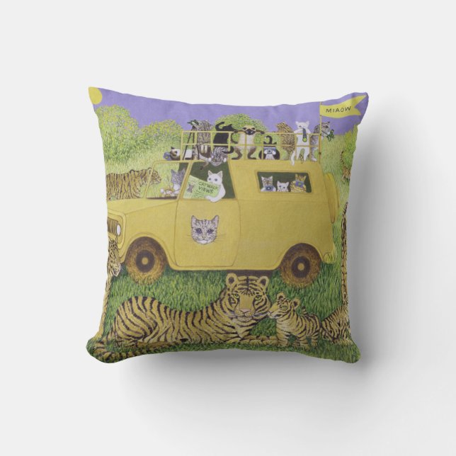 Cat Safari Cushion (Front)