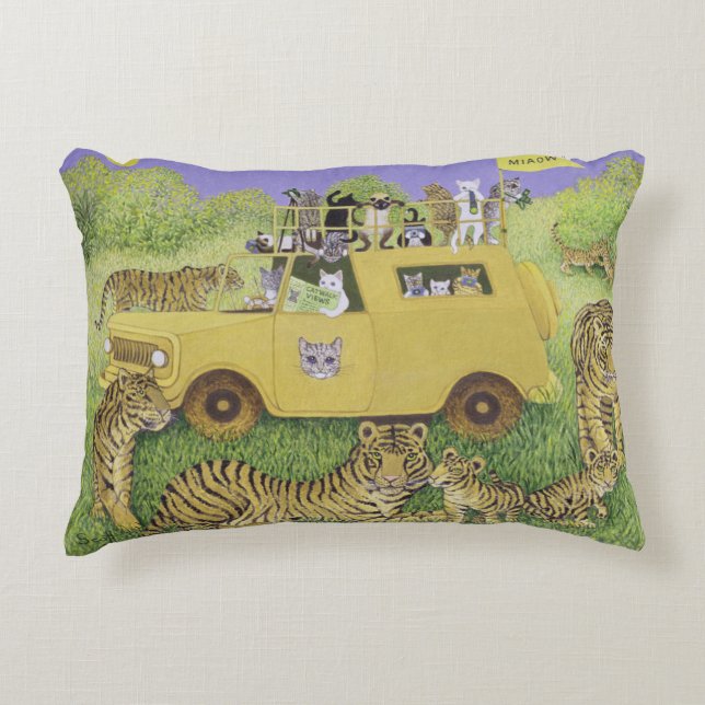 Cat Safari Decorative Cushion (Front)