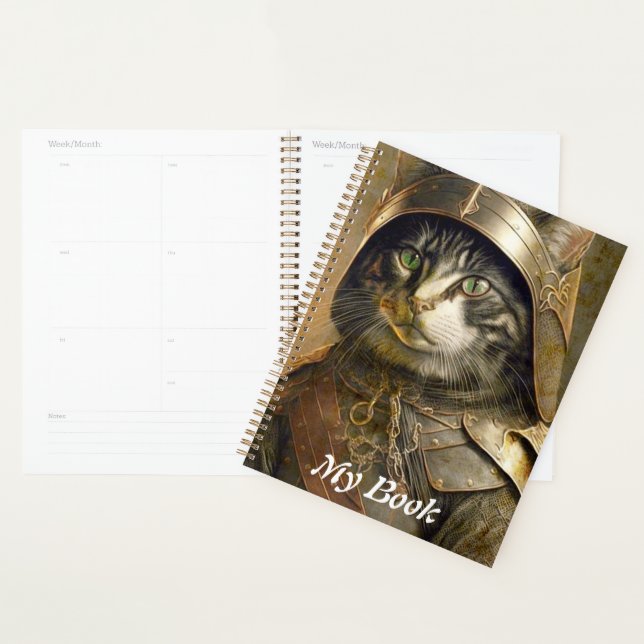 Cat Samurai. Personalise.  Planner (Display)