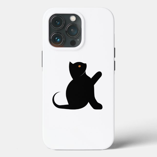 Cat Saying Hello Case-Mate iPhone Case (Back)