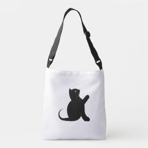 Cat Saying Hello Crossbody Bag