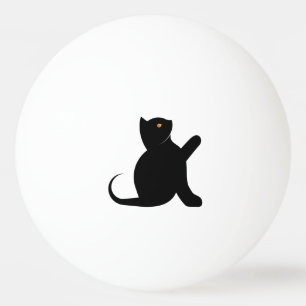 Cat Saying Hello Ping Pong Ball