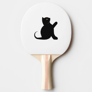 Cat Saying Hello Ping Pong Paddle