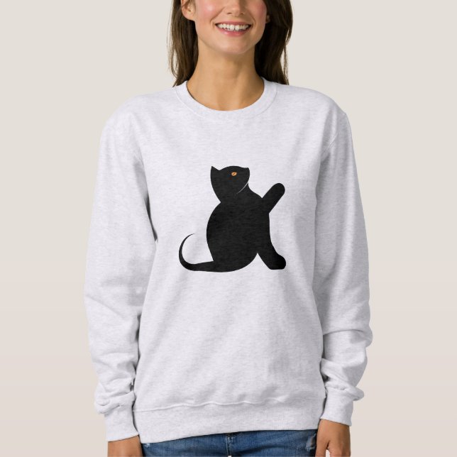 Cat Saying Hello Sweatshirt (Front)