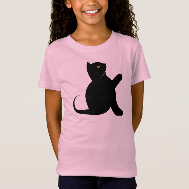 Cat Saying Hello T-Shirt (Front)