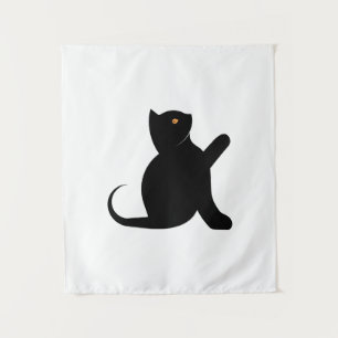Cat Saying Hello Tapestry