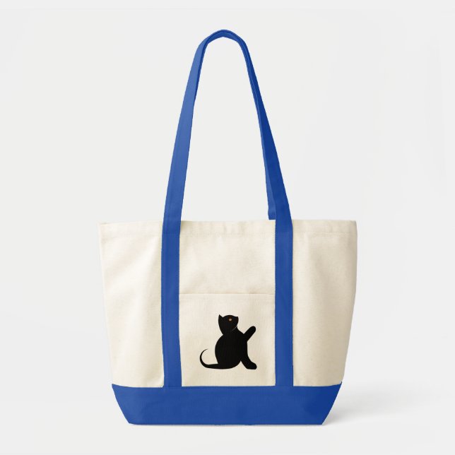 Cat Saying Hello Tote Bag (Front)